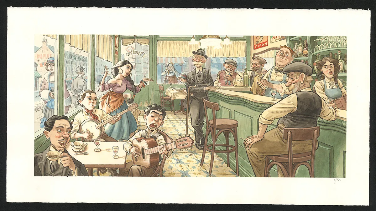 Illustration couleur, Django Main de feu,  Efa