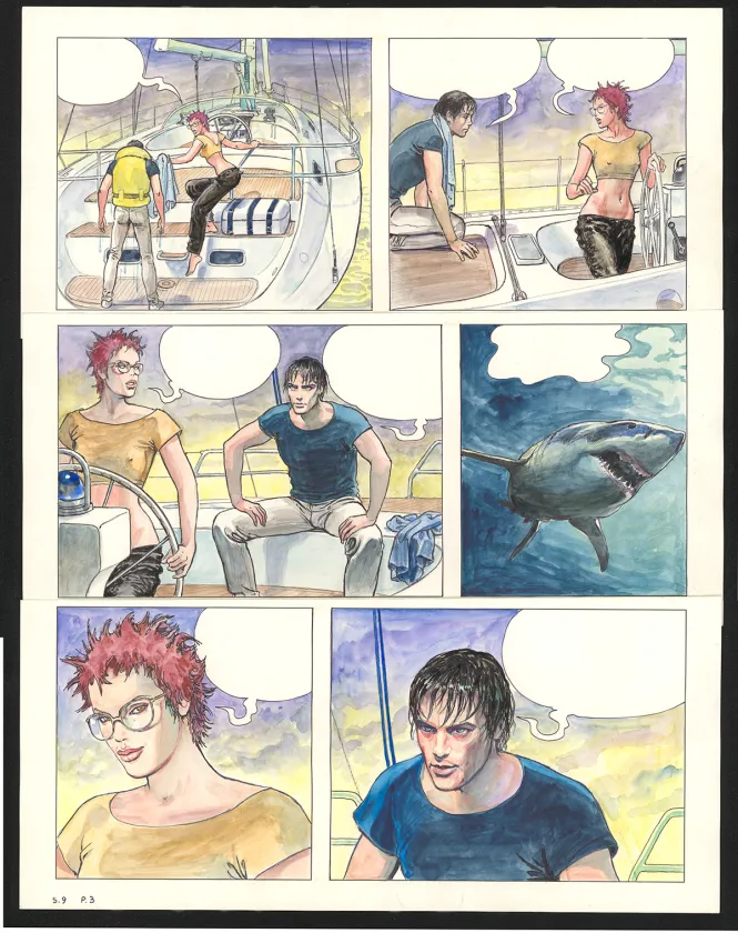 Planche couleur, Giuseppe Bergman, L'Odyssée de Giuseppe Bergman (T.9), Milo Manara