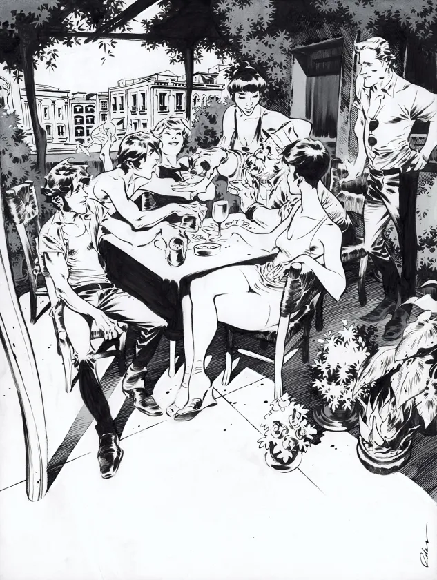 Illustration noir et blanc, Jazz Maynard,  Roger