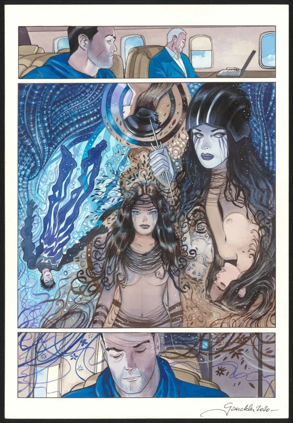 Colored original page, Kebek, Adamante (T.2), Philippe Gauckler