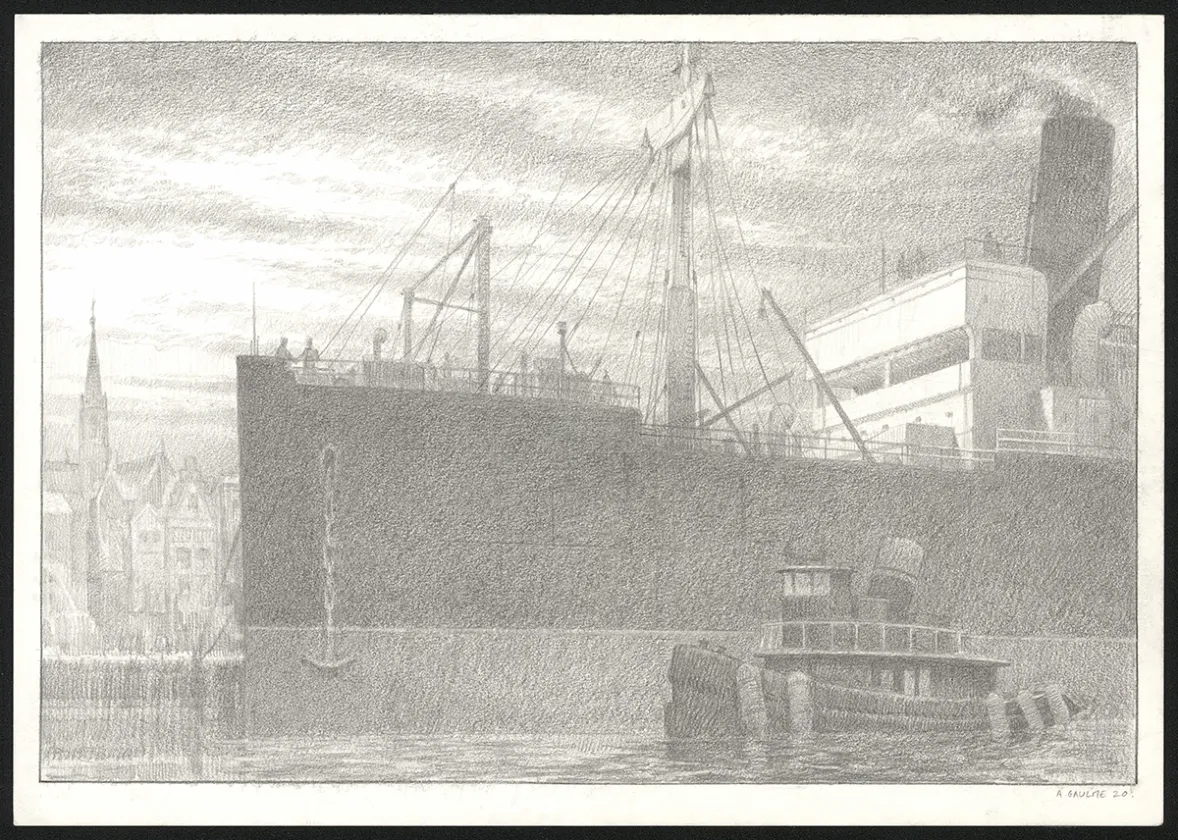 Illustration noir et blanc, Les Carnets Lovecraft, Le Molosse, Armel Gaulme