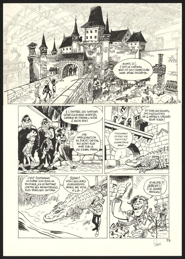 Planche noir et blanc, SuperGroom, Héros malgré lui (T.1),  Yoann