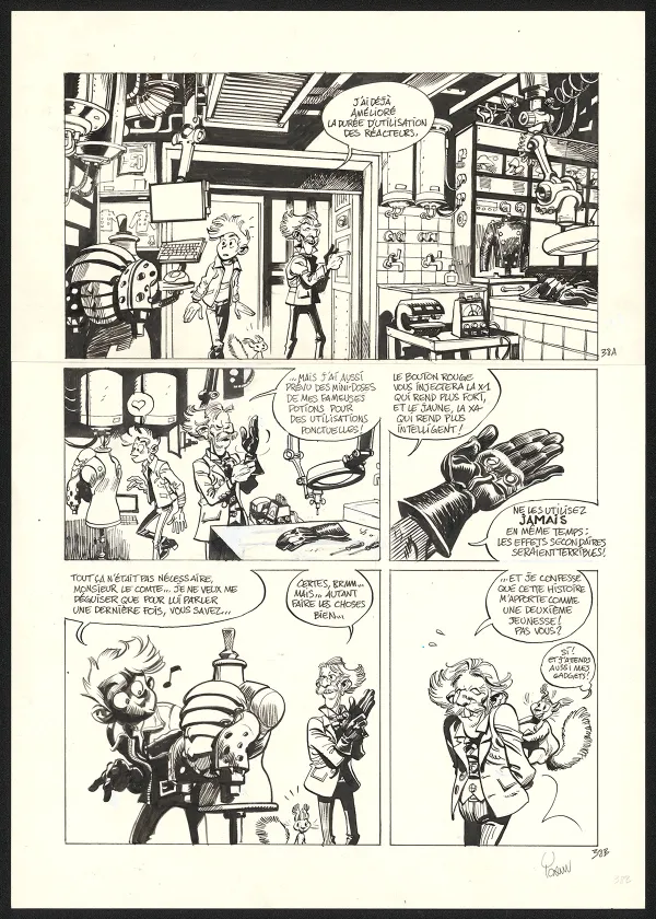 Black and white original page, SuperGroom, Héros malgré lui (T.1),  Yoann