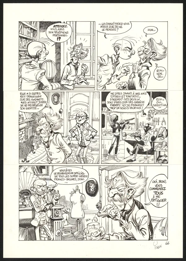 Planche noir et blanc, SuperGroom, La Guerre olympique (T.2),  Yoann