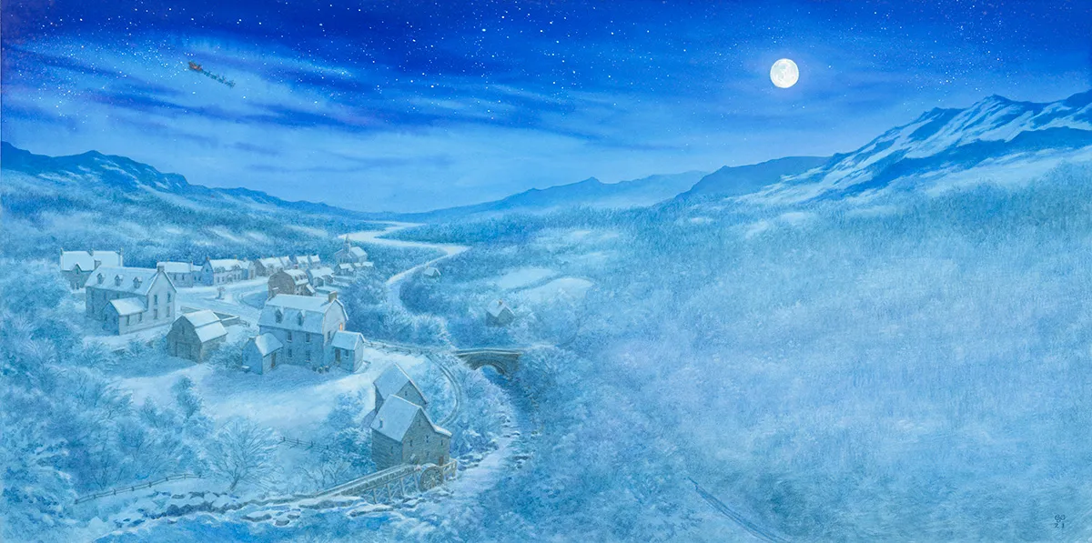 Illustration couleur, The Night before Christmas Book , Christopher Dunn