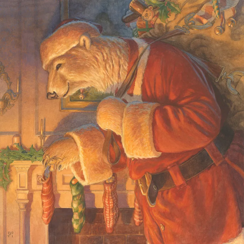 Illustration couleur, The Night before Christmas Book , Christopher Dunn