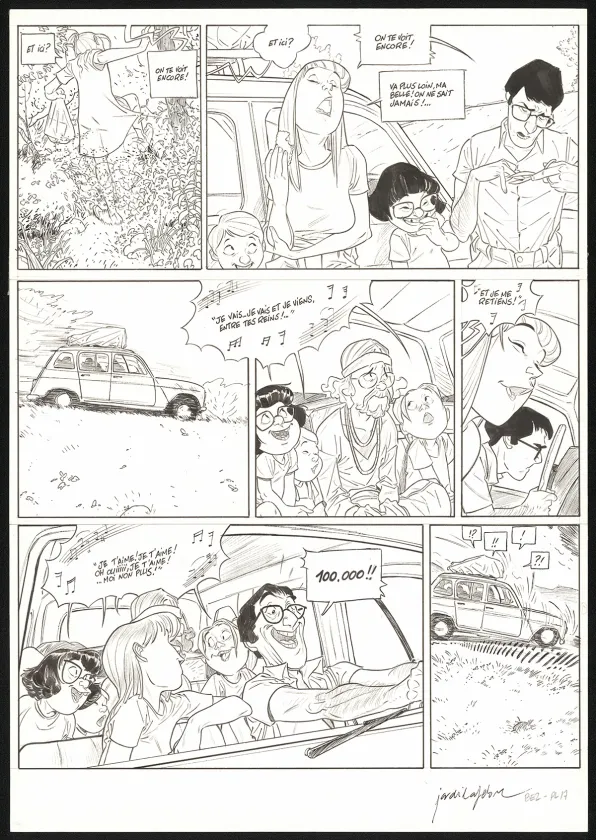 Planche noir et blanc, Les Beaux étés, La Calanque (T.2), Jordi Lafebre