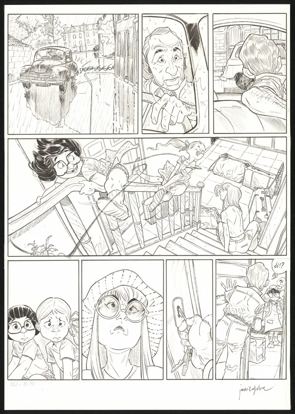 Planche noir et blanc, Les Beaux étés, La Calanque (T.2), Jordi Lafebre