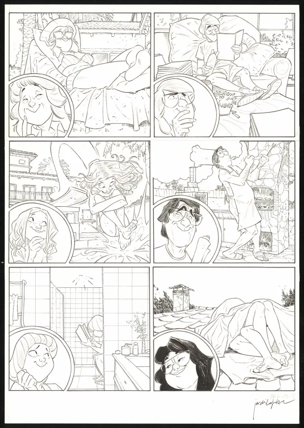 Planche noir et blanc, Les Beaux étés, Le Repos du guerrier (T.4), Jordi Lafebre
