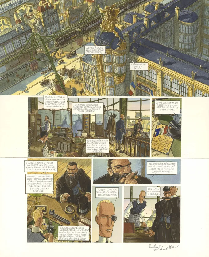 Planche couleur, Le Réseau Bombyce, Papillons de nuit (T.1),  Cecil