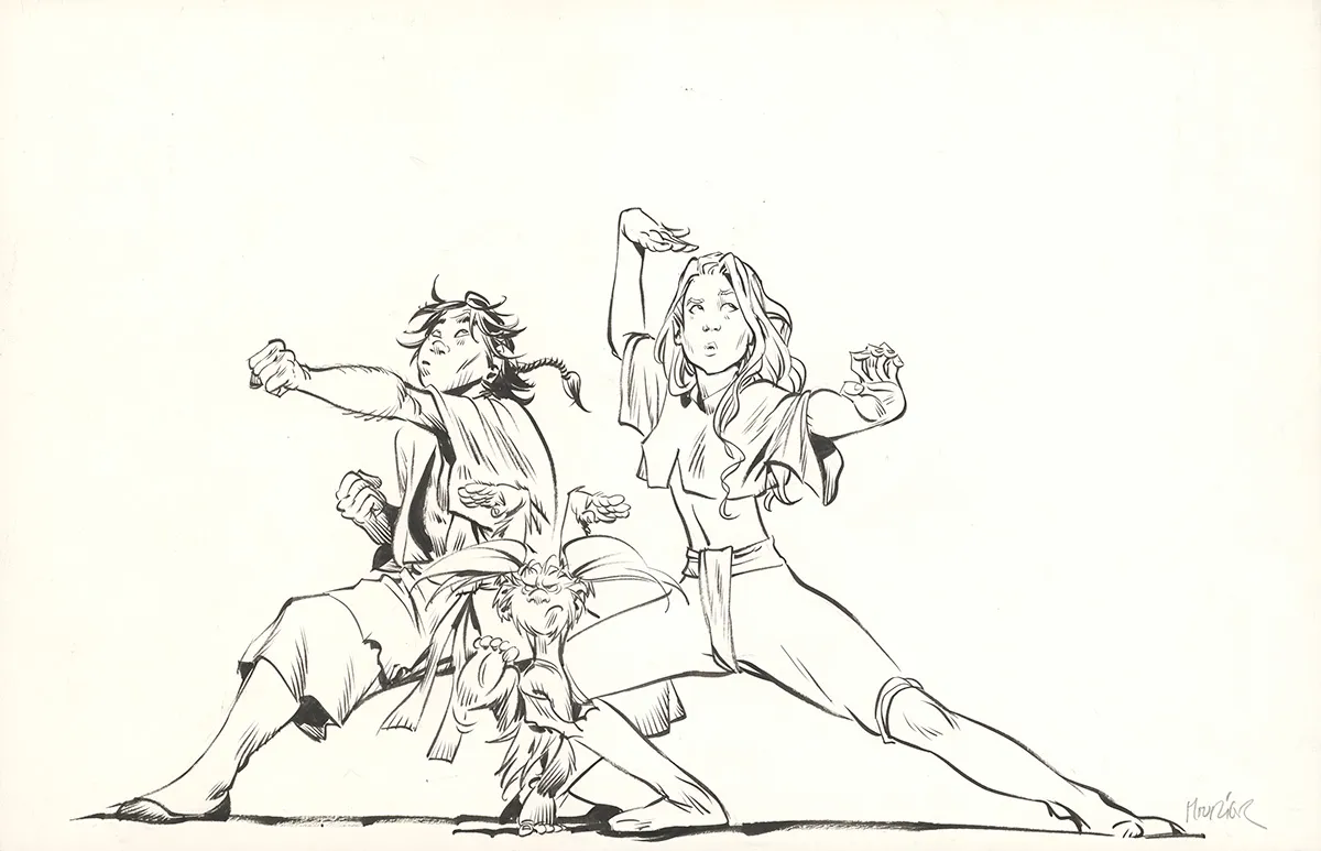 Illustration noir et blanc, Trolls de Troy, Jean-Louis Mourier