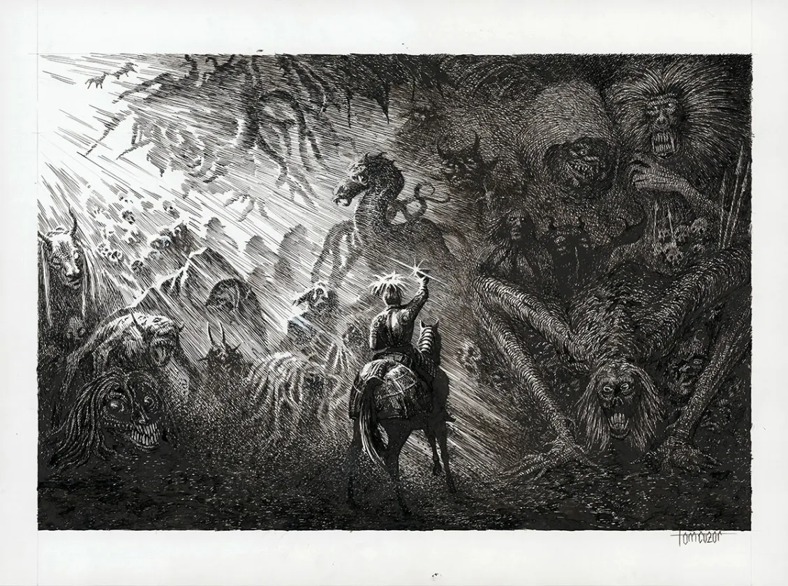 Illustration noir et blanc, Tom Cuzor