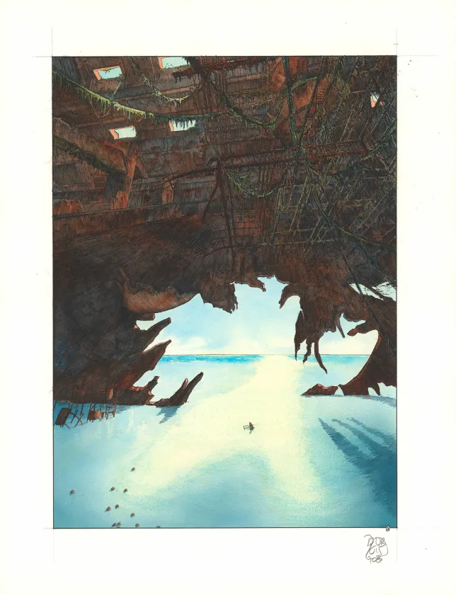 Planche couleur, TERRE, Retour au Jupiter (T.2), Christophe Dubois
