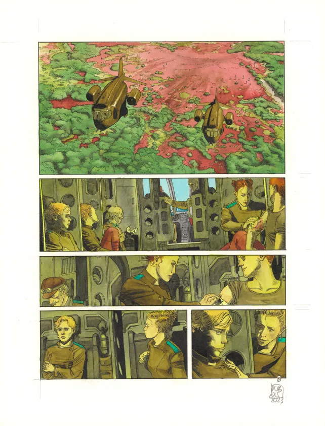 Planche couleur, TERRE, Retour au Jupiter (T.2), Christophe Dubois