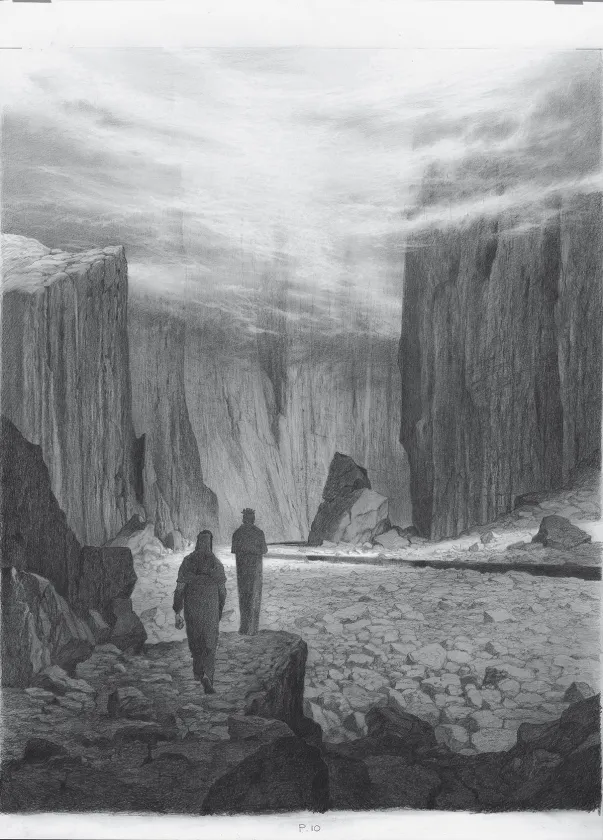 Planche noir et blanc, L'Enfer de Dante, Paul & Gaëtan Brizzi