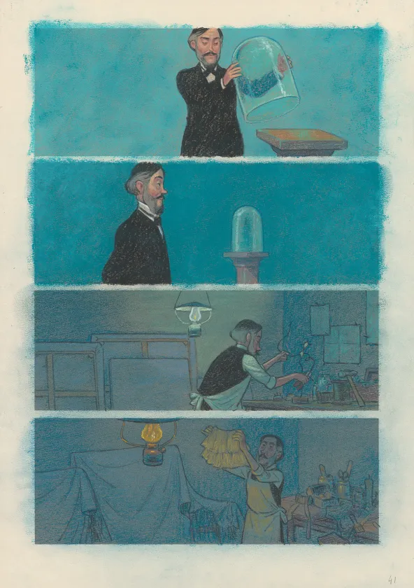 Colored original page, Degas, La Danse de la Solitude,  Efa