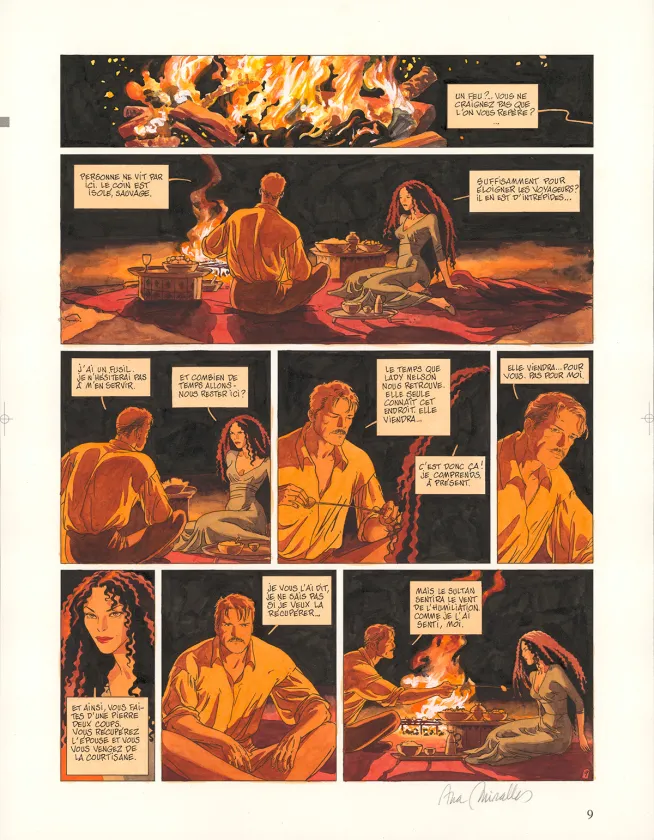 Planche couleur, Djinn, Le Tatouage (T.3), Ana Miralles
