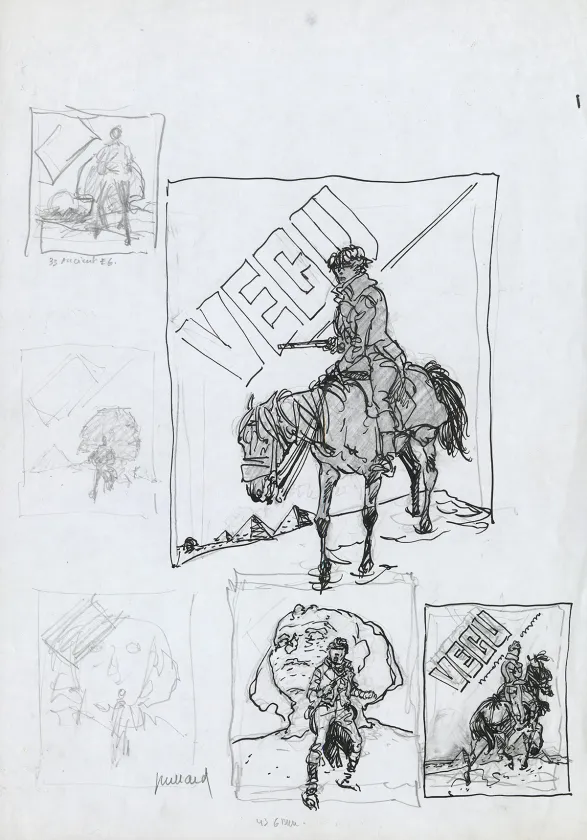 Black and white illustration, Arno, André Juillard