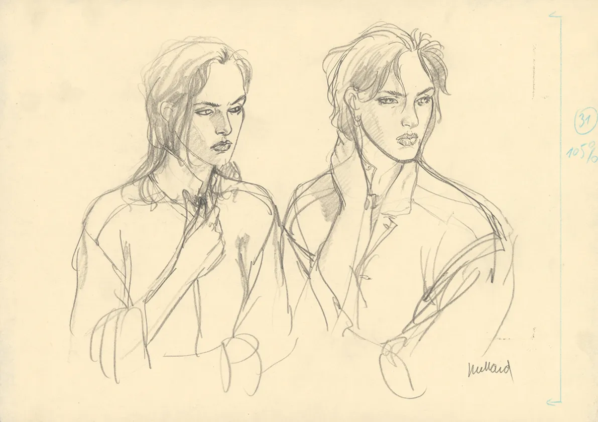 Sketch, Le Cahier bleu, André Juillard