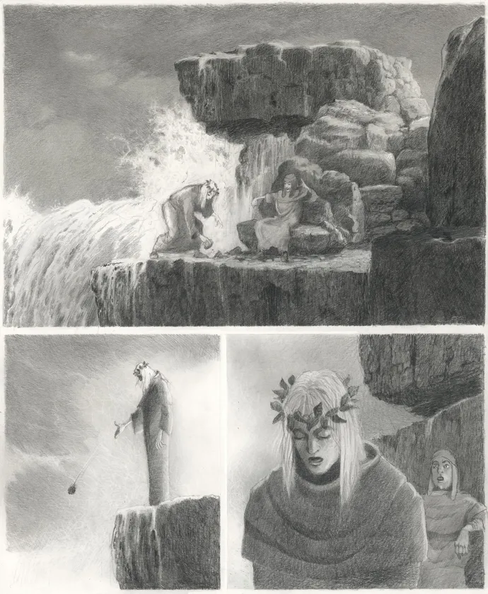 Planche noir et blanc, L'Enfer de Dante, Paul & Gaëtan Brizzi