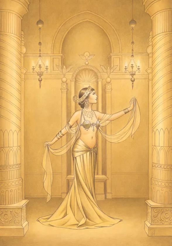 Illustration couleur, Mata Hari, Laurent Paturaud