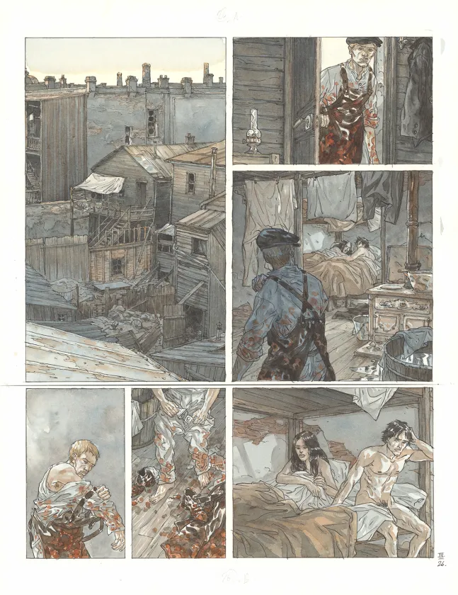 Colored original page, Notre Amérique, Les Révolutions meurent en automne (T.4),  Maël