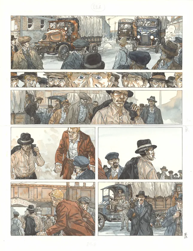 Planche couleur, Notre Amérique, Les Révolutions meurent en automne (T.4),  Maël