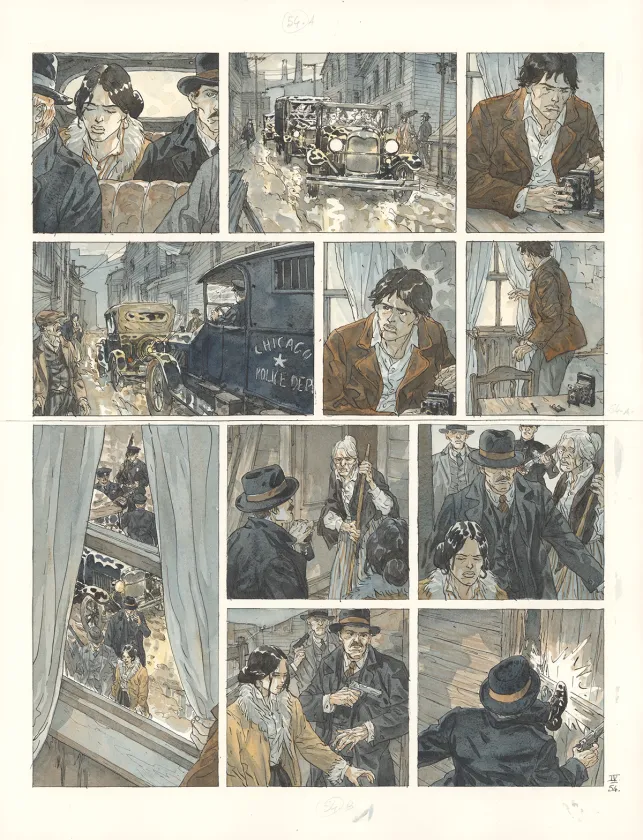 Colored original page, Notre Amérique, Les Révolutions meurent en automne (T.4),  Maël
