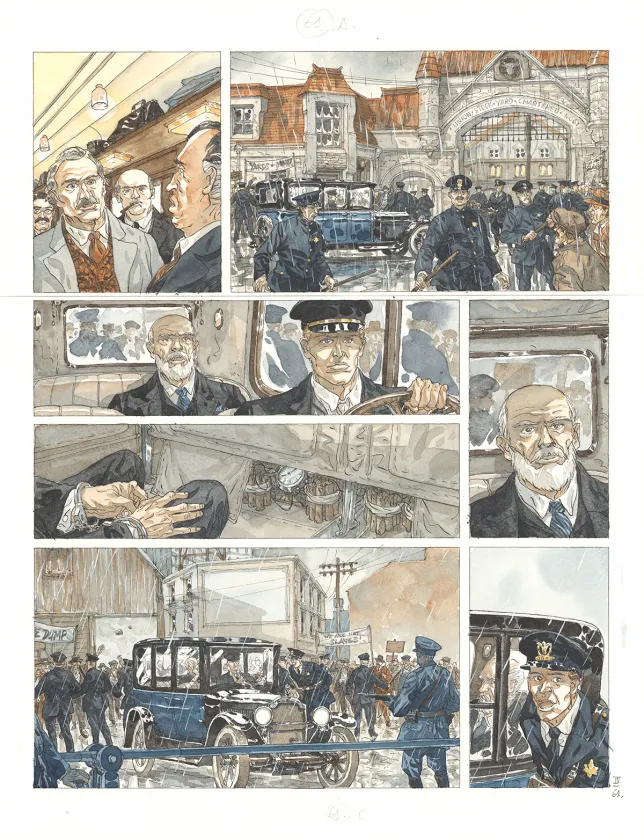 Colored original page, Notre Amérique, Les Révolutions meurent en automne (T.4),  Maël