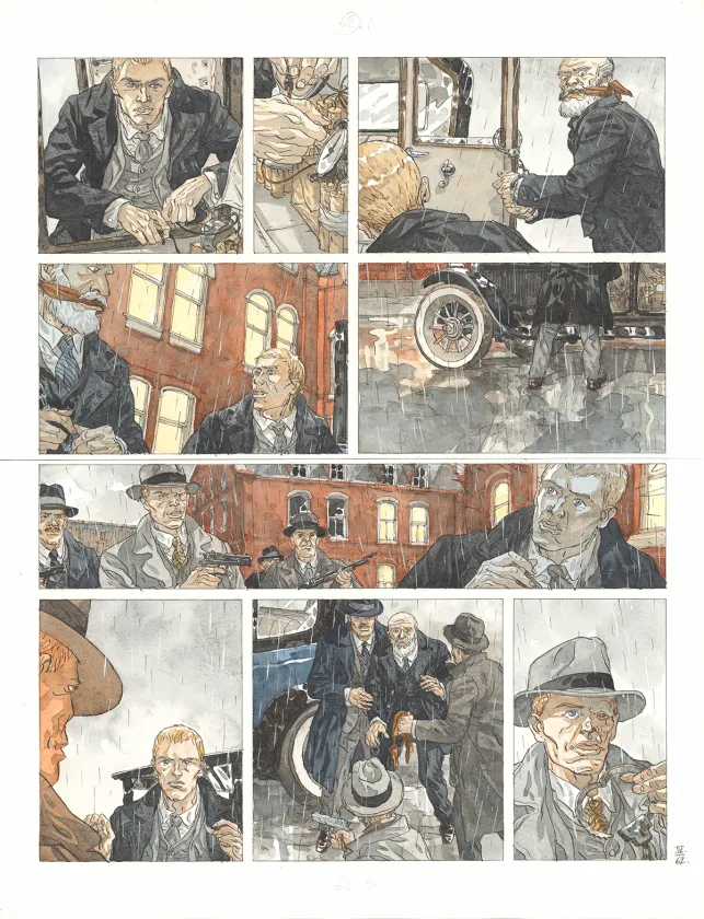 Colored original page, Notre Amérique, Les Révolutions meurent en automne (T.4),  Maël