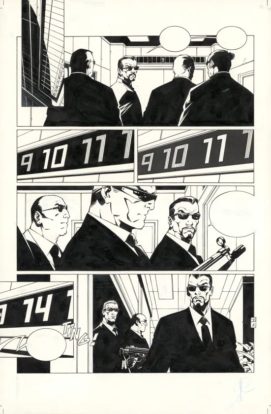 Planche noir et blanc, Bloodline, Issue 1 (T.1), Alberto Varanda