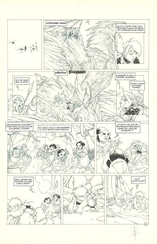 Planche noir et blanc, Elixirs, Le sortilège de Loxullio (T.1), Alberto Varanda