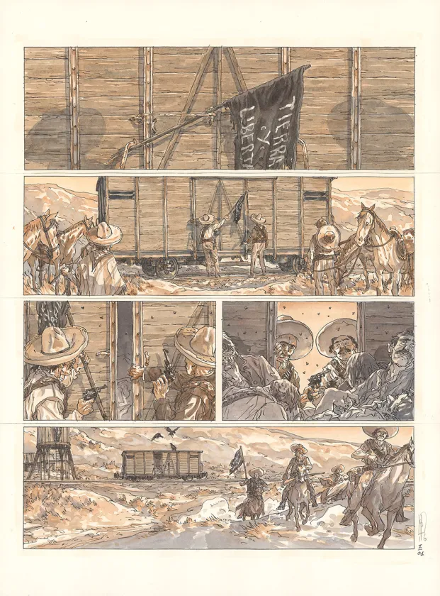 Planche couleur, Notre Amérique, Quitter l'hiver (T.1),  Maël