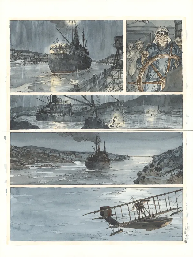 Planche couleur, Notre Amérique, Quitter l'hiver (T.1),  Maël