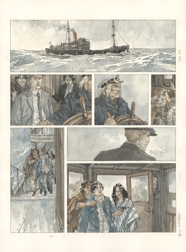 Planche couleur, Notre Amérique, Quitter l'hiver (T.1),  Maël