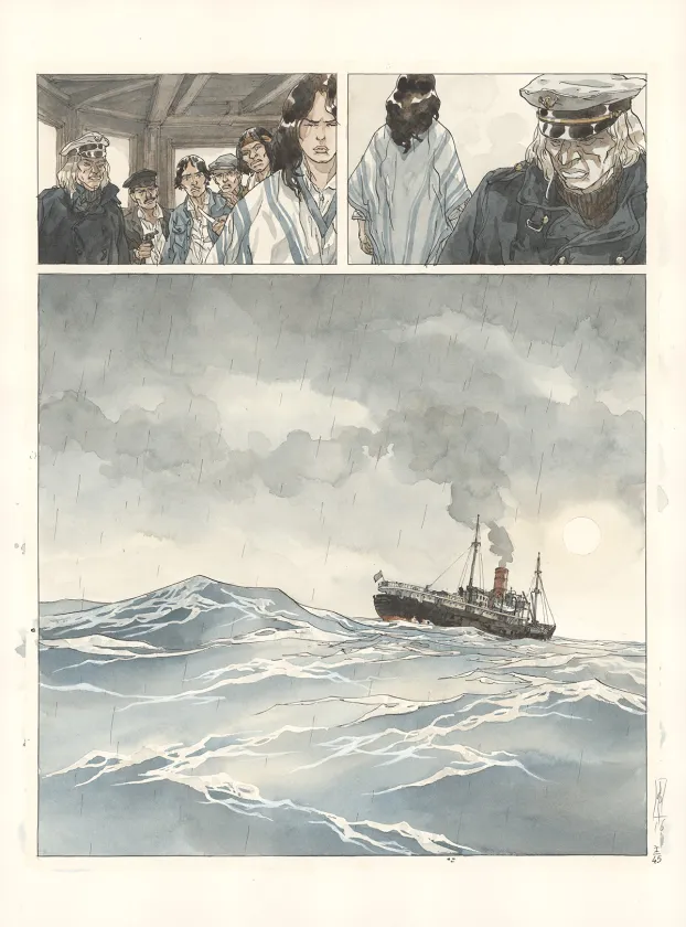 Planche couleur, Notre Amérique, Quitter l'hiver (T.1),  Maël