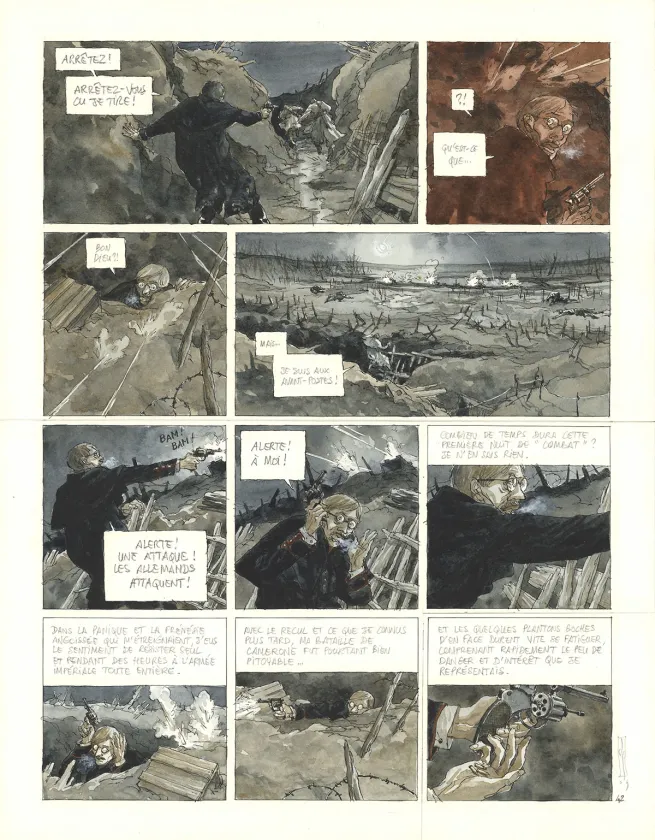 Planche couleur, Notre Mère la Guerre, Première Complainte (T.1),  Maël