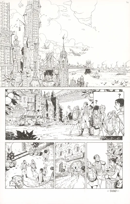 Planche noir et blanc, Ekhö Monde miroir, Hot Tabaaasco ! (T.11), Alessandro Barbucci