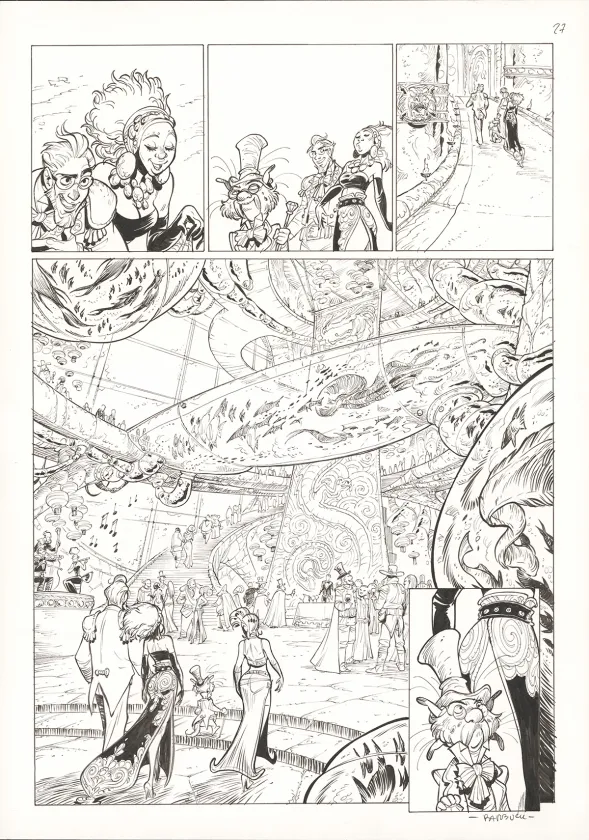 Planche noir et blanc, Ekhö Monde miroir, La Sirène de Manhattan (T.8), Alessandro Barbucci