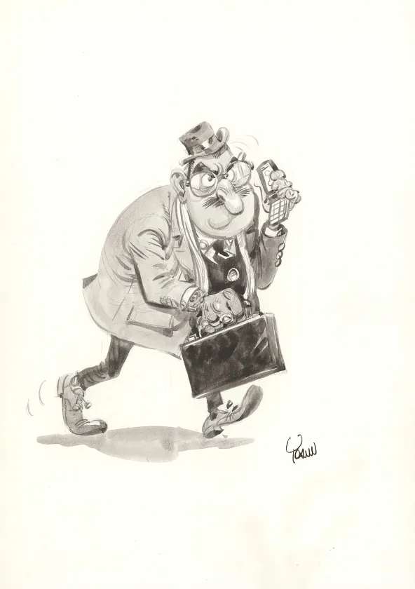 Illustration noir et blanc, Spirou et Fantasio,  Yoann