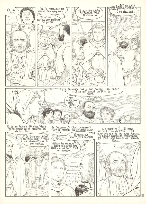 Planche noir et blanc, Murena, La Déesse Noire (T.5), Philippe Delaby