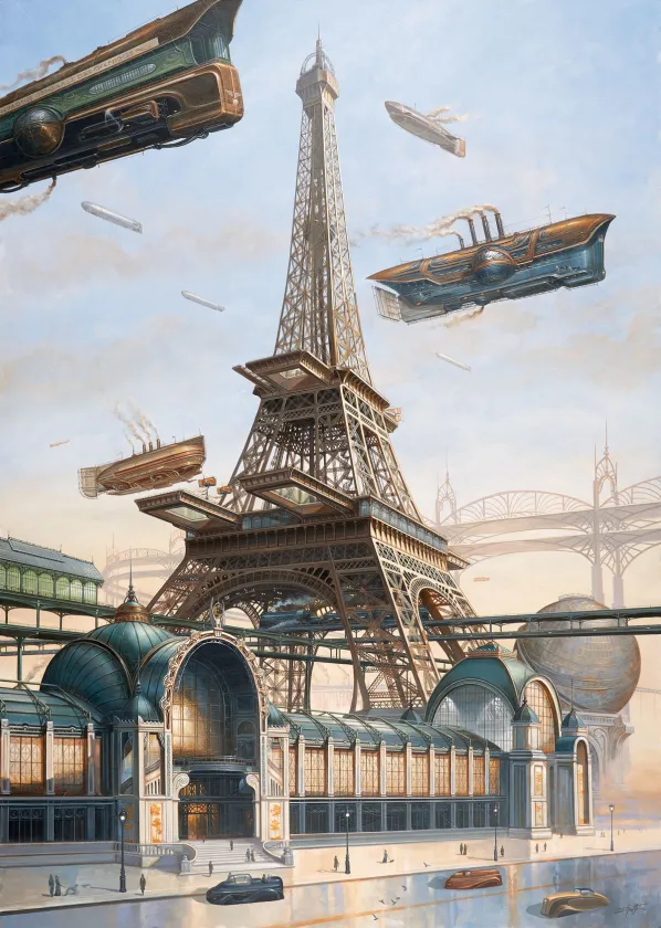 Painting, Steam Lines, Didier Graffet