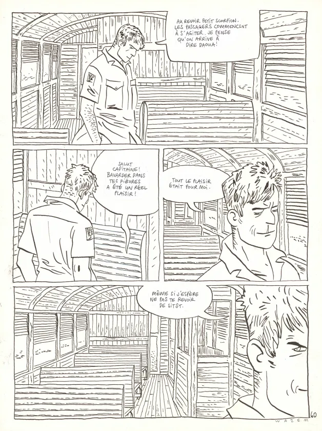 Planche noir et blanc,  Wazem