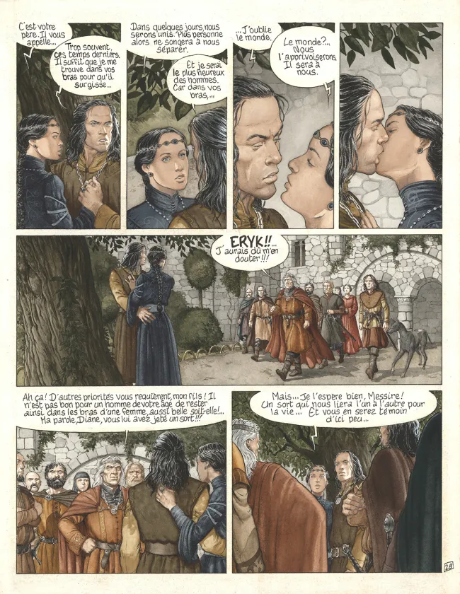 Colored original page, Complainte des Landes Perdues, Moriganes (T.5), Philippe Delaby