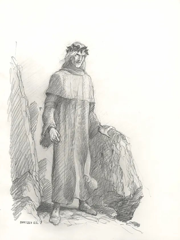 Black and white illustration, L'Enfer de Dante, Paul & Gaëtan Brizzi