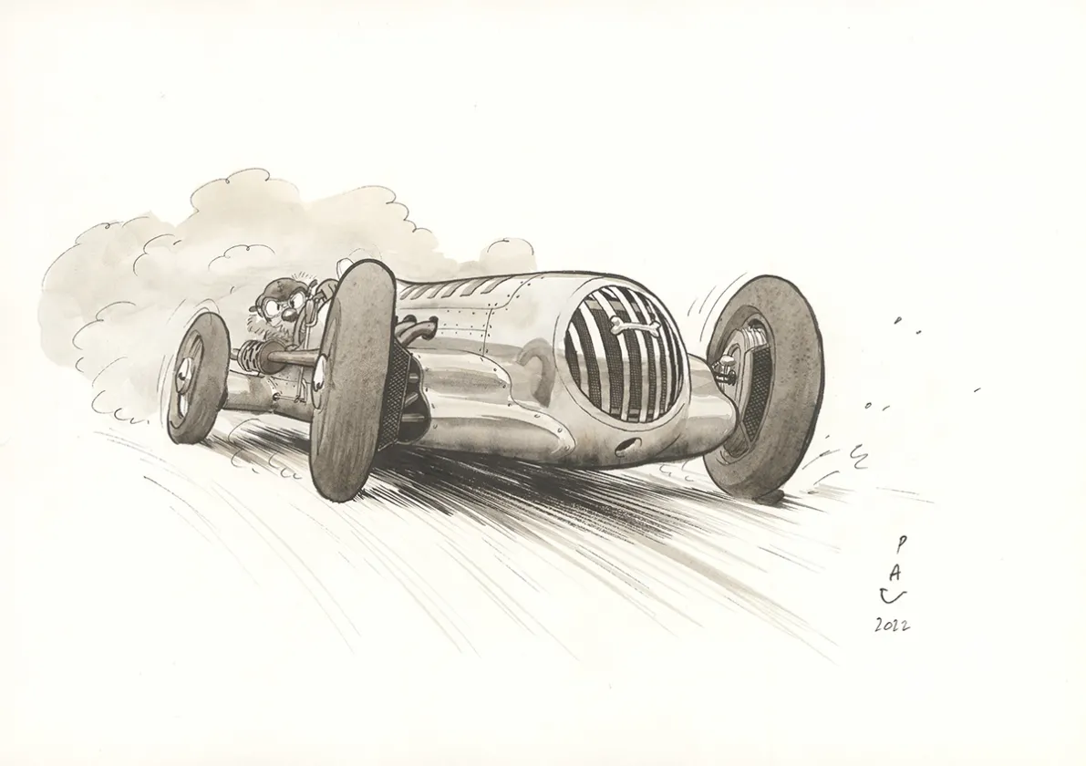 Illustration couleur, Curtiss Hill,  Pau 