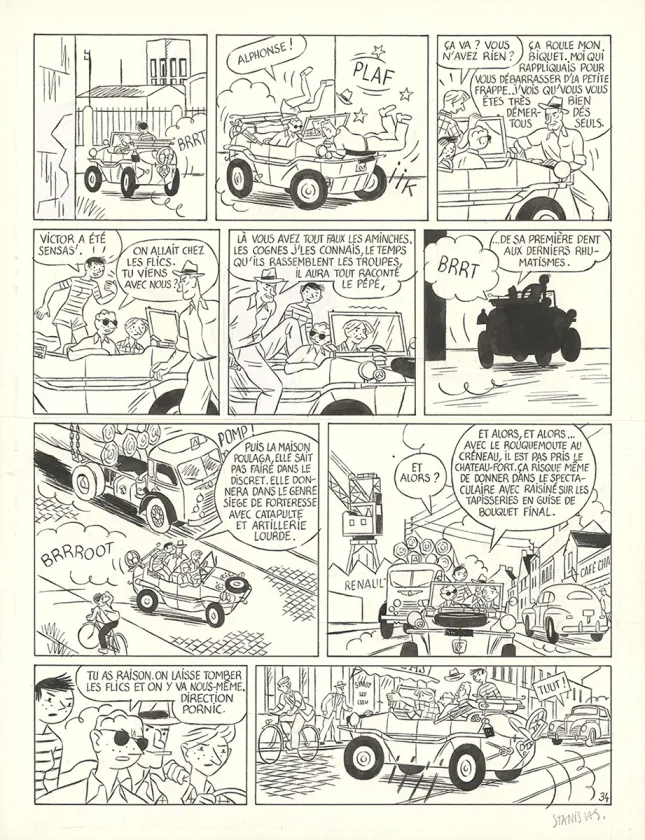 Planche noir et blanc, Victor Levallois,  Stanislas