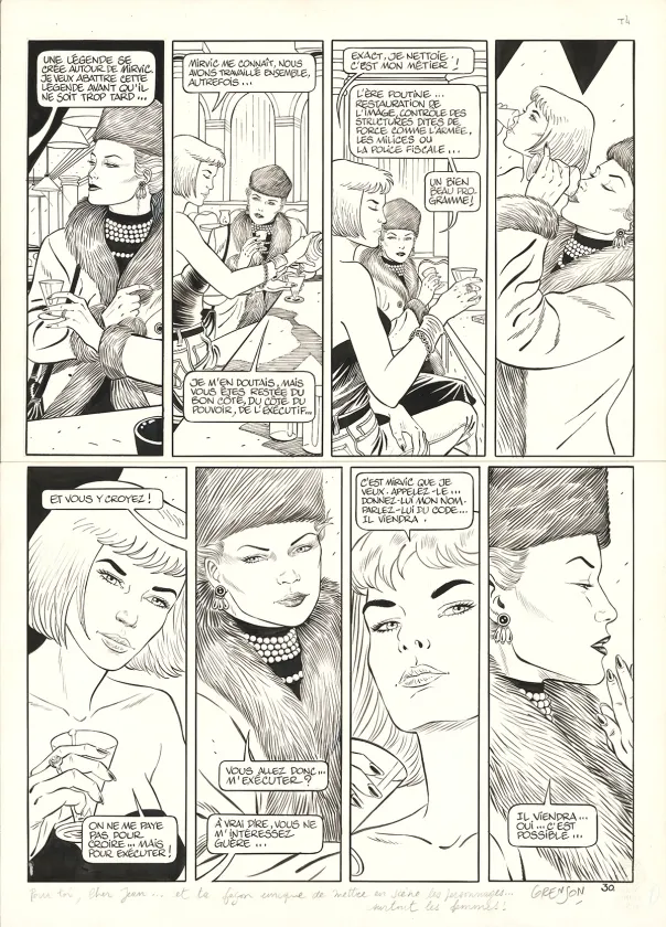 Planche noir et blanc, Niklos Koda, Olivier Grenson