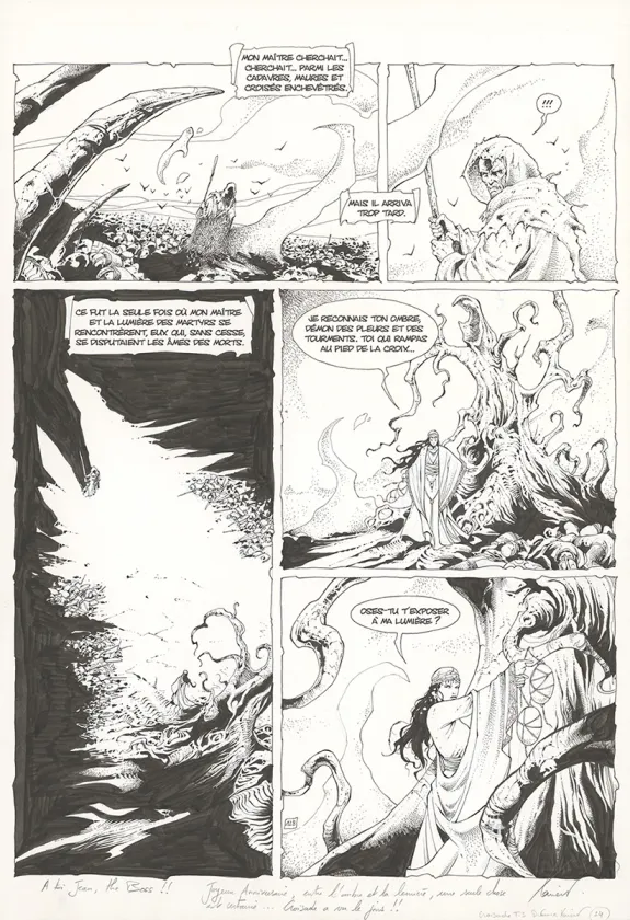 Black and white original page, Croisade, Le maître des machines (T.3), Philippe Xavier