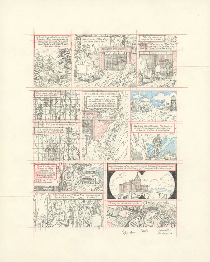 Sketch, Blake et Mortimer, Huit heures à Berlin (T.29), Antoine Aubin